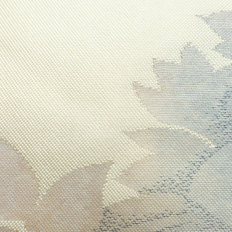 名古屋帯 太鼓柄 正絹 花柄 名古屋仕立て なごや帯 リサイクル帯 帯 シンプル 白_画像7