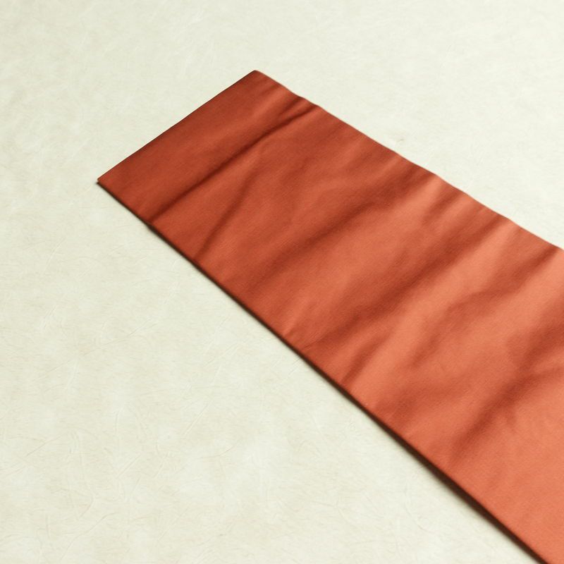 名古屋帯 太鼓柄 正絹 流水・波柄 名古屋仕立て なごや帯 リサイクル帯 帯 引箔 橙_画像16