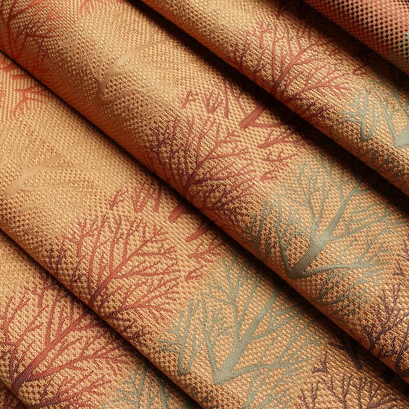 名古屋帯 六通柄 良品 正絹 木の葉・植物柄 松葉仕立て なごや帯 リサイクル帯 帯 橙_画像19