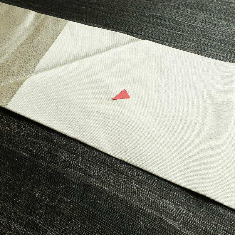 名古屋帯 太鼓柄 相良刺繍 正絹 花柄 名古屋仕立て なごや帯 リサイクル帯 帯 刺繍 金・銀_画像18