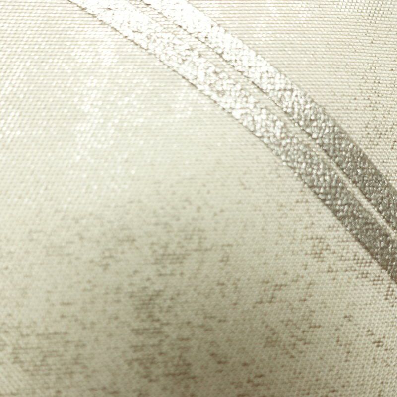 名古屋帯 太鼓柄 正絹 蝶・昆虫柄 名古屋仕立て なごや帯 リサイクル帯 帯 箔 金糸 白_画像5