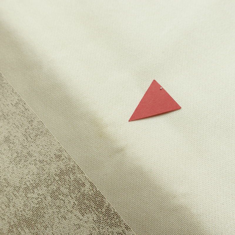 名古屋帯 太鼓柄 正絹 蝶・昆虫柄 名古屋仕立て なごや帯 リサイクル帯 帯 箔 金糸 白_画像15