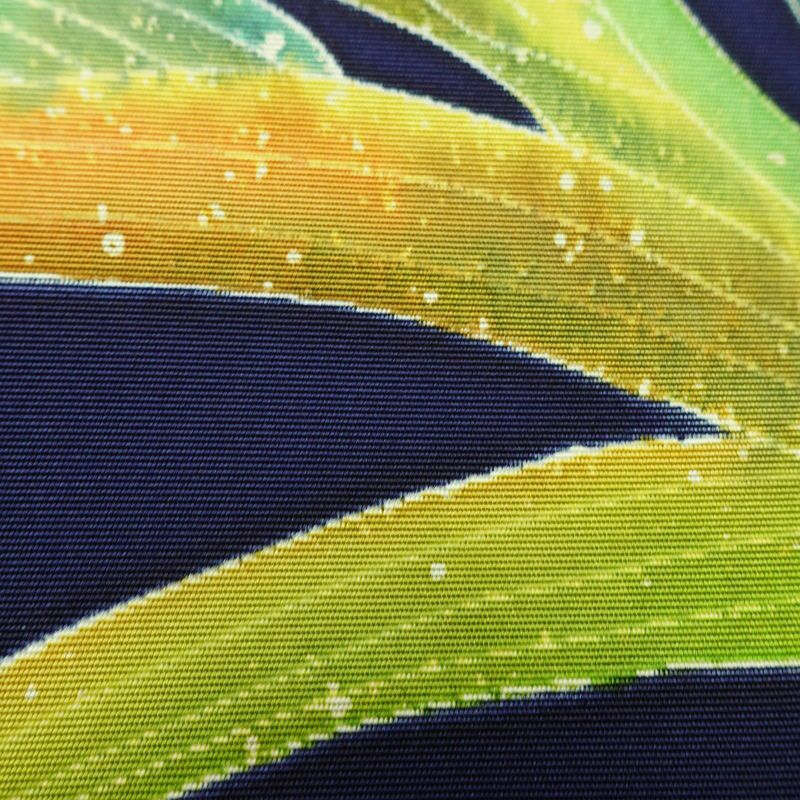 名古屋帯 太鼓柄 良品 正絹 花柄 名古屋仕立て なごや帯 リサイクル帯 一部しつけ糸付き 帯 シンプル 青・紺_画像6