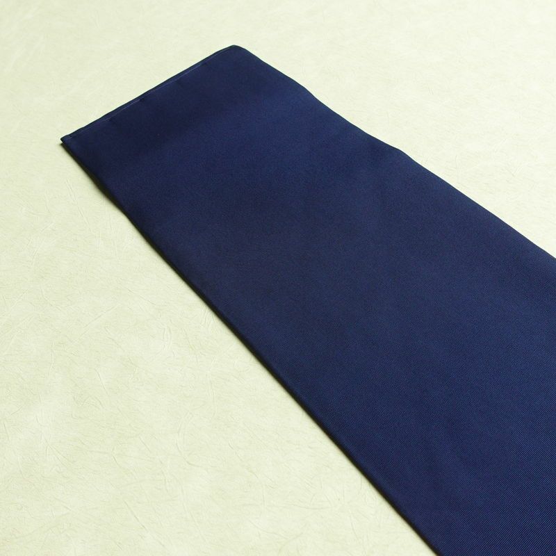 名古屋帯 太鼓柄 良品 正絹 花柄 名古屋仕立て なごや帯 リサイクル帯 一部しつけ糸付き 帯 シンプル 青・紺_画像15