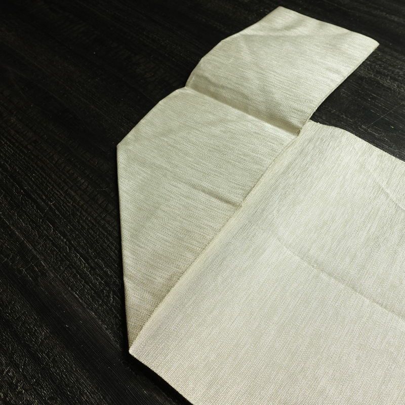 名古屋帯 太鼓柄 正絹 花柄 松葉仕立て なごや帯 リサイクル帯 帯 金・銀_画像18