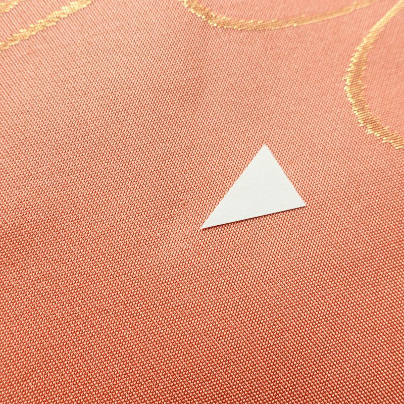 名古屋帯 六通柄 正絹 流水・波柄 名古屋仕立て なごや帯 リサイクル帯 帯 ピンク_画像7