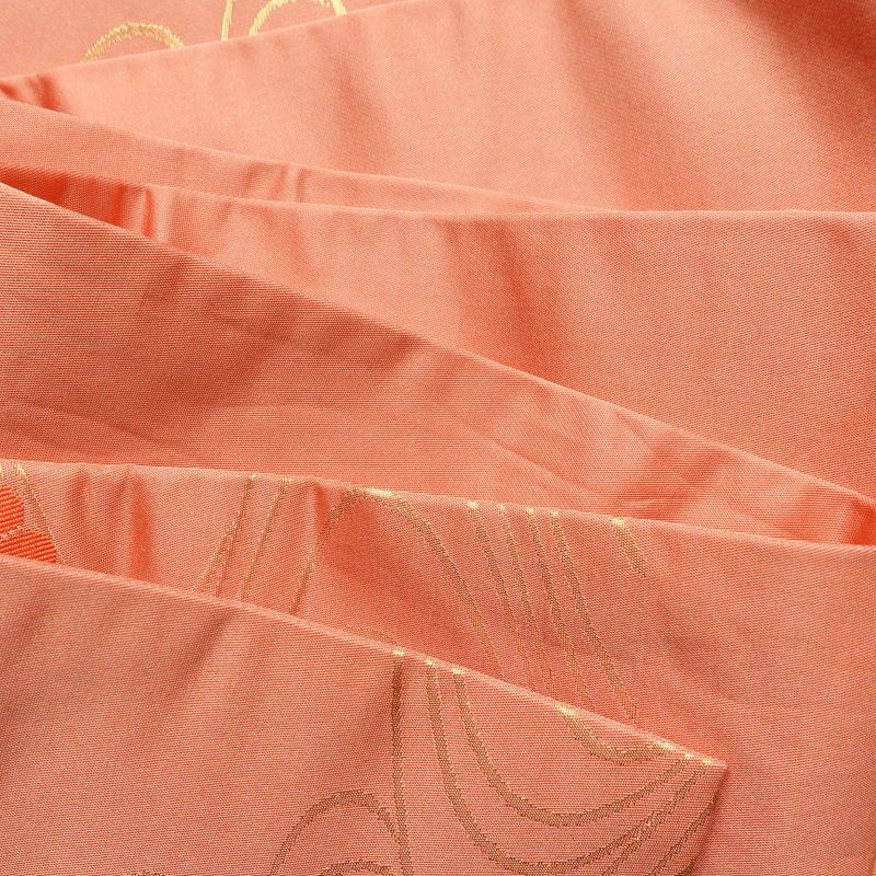 名古屋帯 六通柄 正絹 流水・波柄 名古屋仕立て なごや帯 リサイクル帯 帯 ピンク_画像19