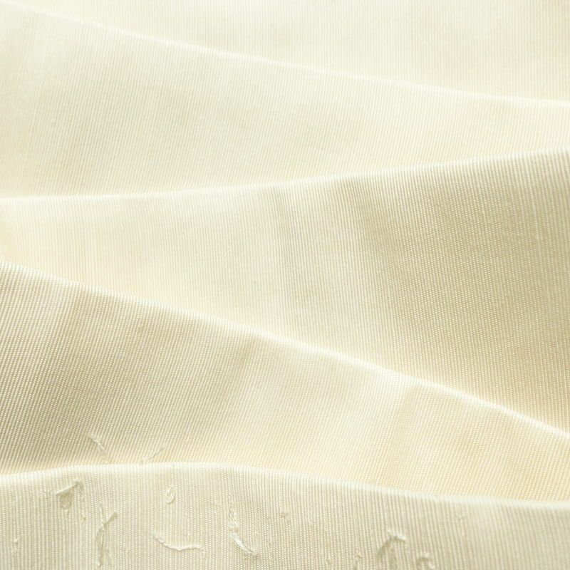 名古屋帯 髭紬 太鼓柄 正絹 木の葉・植物柄 名古屋仕立て なごや帯 リサイクル帯 帯 クリーム_画像18