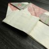 名古屋帯 六通柄 正絹 木の葉・植物柄 名古屋仕立て なごや帯 リサイクル帯 帯 紬地 白_画像18