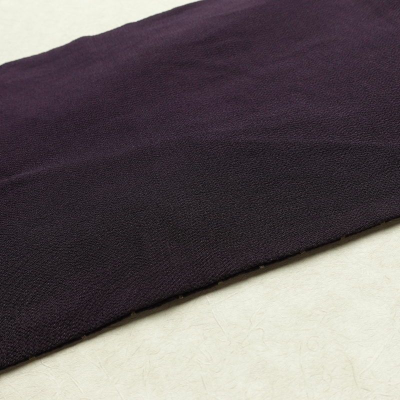 名古屋帯 全通柄 縮緬 正絹 人物・動物柄 名古屋仕立て なごや帯 リサイクル帯 帯 紫・藤色_画像15