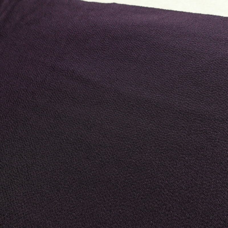 名古屋帯 全通柄 縮緬 正絹 人物・動物柄 名古屋仕立て なごや帯 リサイクル帯 帯 紫・藤色_画像16