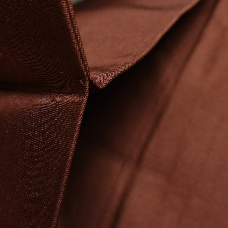 名古屋帯 太鼓柄 良品 正絹 幾何学柄・抽象柄 名古屋仕立て なごや帯 リサイクル帯 帯 引箔 モダン シンプル 茶_画像20