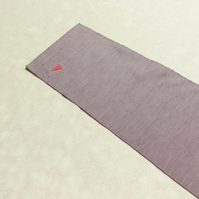 名古屋帯 太鼓柄 正絹 花柄 名古屋仕立て なごや帯 リサイクル帯 帯 紫・藤色_画像15