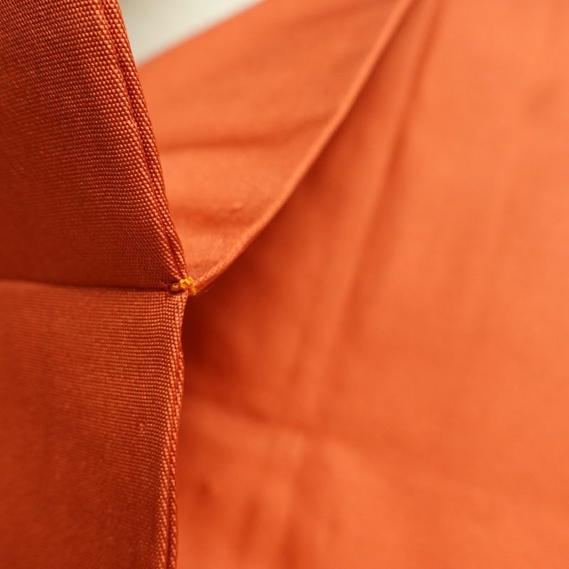 名古屋帯 太鼓柄 良品 正絹 花柄 名古屋仕立て なごや帯 リサイクル帯 帯 刺繍 箔 引箔 橙_画像20