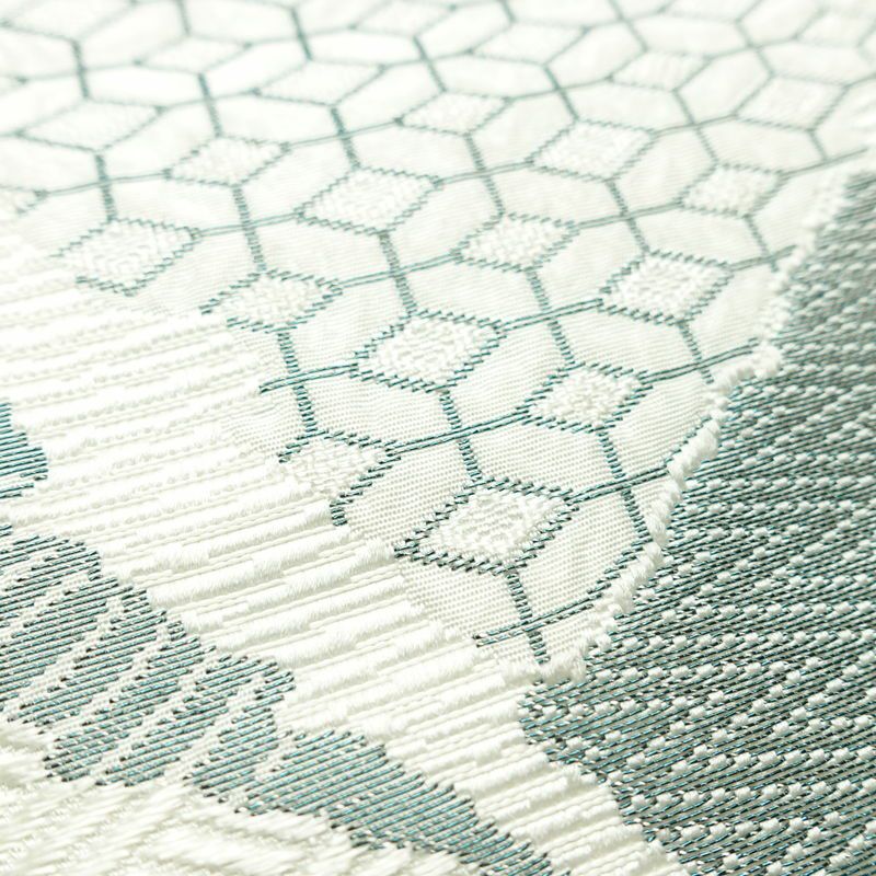 名古屋帯 六通柄 正絹 古典柄 名古屋仕立て なごや帯 リサイクル帯 帯 白_画像5