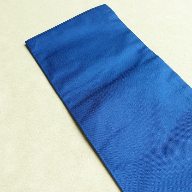 名古屋帯 太鼓柄 正絹 花柄 名古屋仕立て なごや帯 リサイクル帯 帯 箔 金糸 銀糸 青・紺_画像17