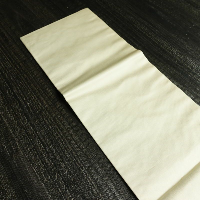 名古屋帯 太鼓柄 正絹 古典柄 名古屋仕立て なごや帯 リサイクル帯 帯 箔 紅葉 松 菊 白_画像16