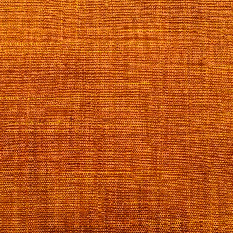 名古屋帯 全通柄 良品 正絹 無地 通し仕立て なごや帯 リサイクル帯 帯 シンプル 紬地 橙_画像2