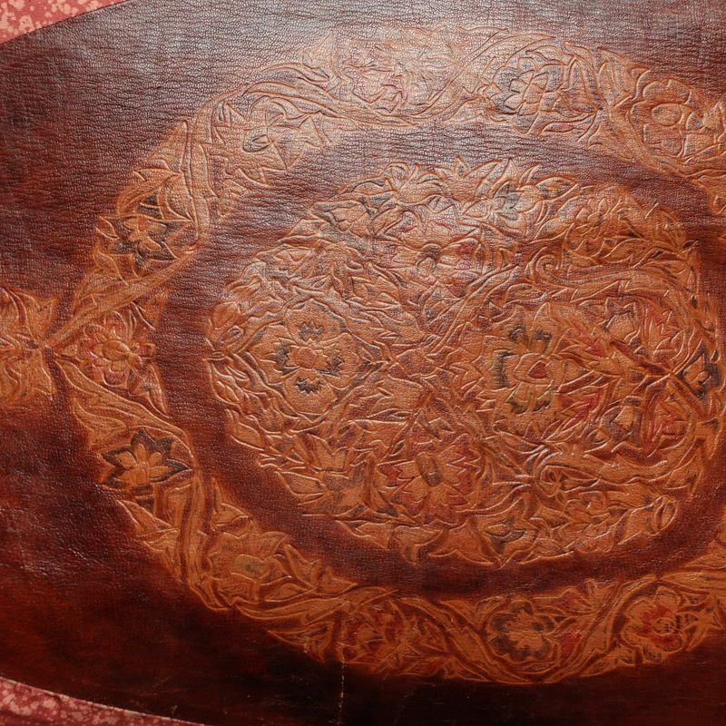 名古屋帯 太鼓柄 正絹 幾何学柄・抽象柄 名古屋仕立て なごや帯 リサイクル帯 帯 合皮 モダン ピンク_画像2