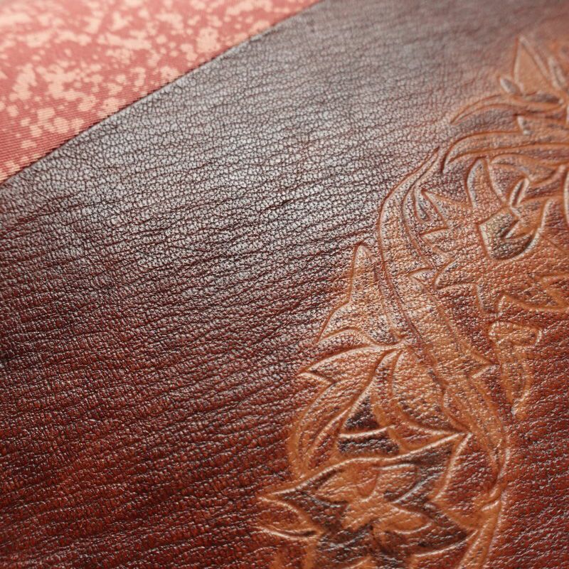 名古屋帯 太鼓柄 正絹 幾何学柄・抽象柄 名古屋仕立て なごや帯 リサイクル帯 帯 合皮 モダン ピンク_画像5