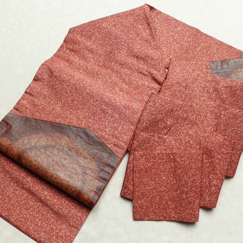 名古屋帯 太鼓柄 正絹 幾何学柄・抽象柄 名古屋仕立て なごや帯 リサイクル帯 帯 合皮 モダン ピンク_画像18