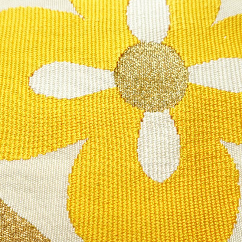 名古屋帯 太鼓柄 良品 正絹 古典柄 名古屋仕立て なごや帯 リサイクル帯 帯 金糸 シンプル 白_画像5