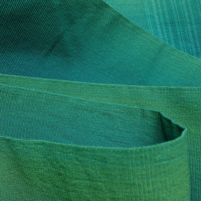 名古屋帯 太鼓柄 夏用 正絹 流水・波柄 名古屋仕立て なごや帯 リサイクル帯 帯 銀糸 緑・うぐいす色_画像19