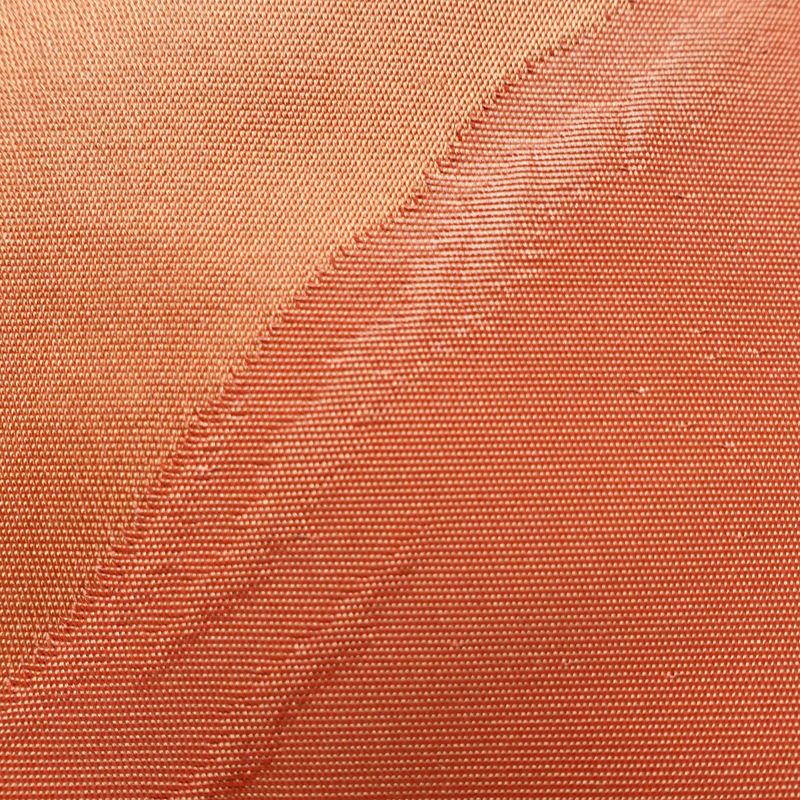 名古屋帯 六通柄 ふくれ織 正絹 幾何学柄・抽象柄 名古屋仕立て なごや帯 リサイクル帯 帯 橙_画像4