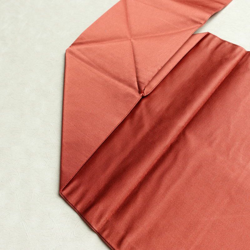 名古屋帯 太鼓柄 美品 正絹 名古屋仕立て なごや帯 古典柄リサイクル帯 帯 箔 菊 桜 銀朱色 赤・朱_画像20