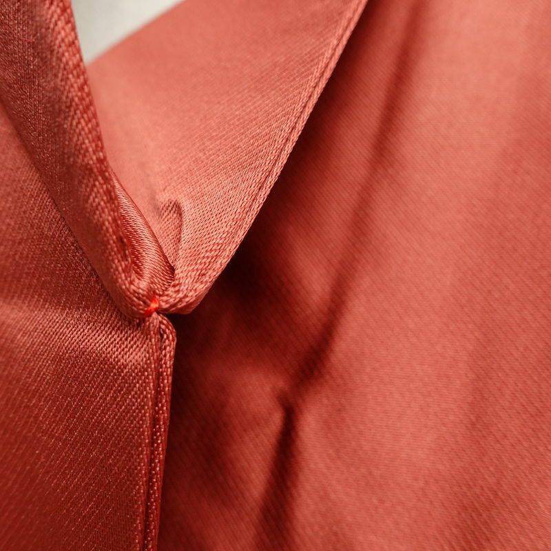 名古屋帯 太鼓柄 美品 正絹 名古屋仕立て なごや帯 古典柄リサイクル帯 帯 箔 菊 桜 銀朱色 赤・朱_画像21