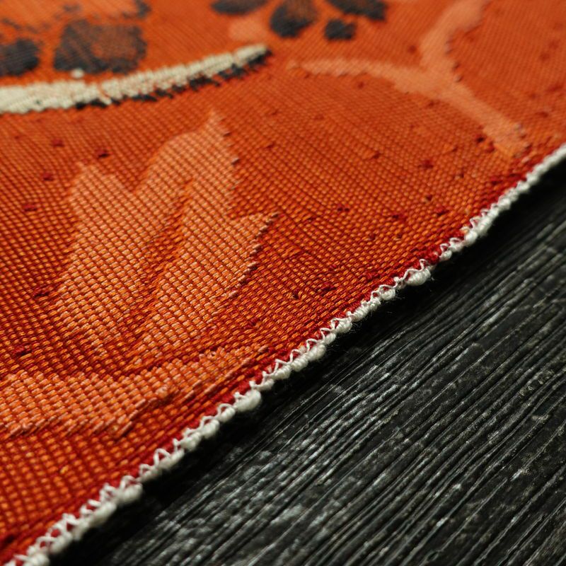 名古屋帯 太鼓柄 正絹 幾何学柄・抽象柄 松葉仕立て なごや帯 リサイクル帯 帯 白_画像13