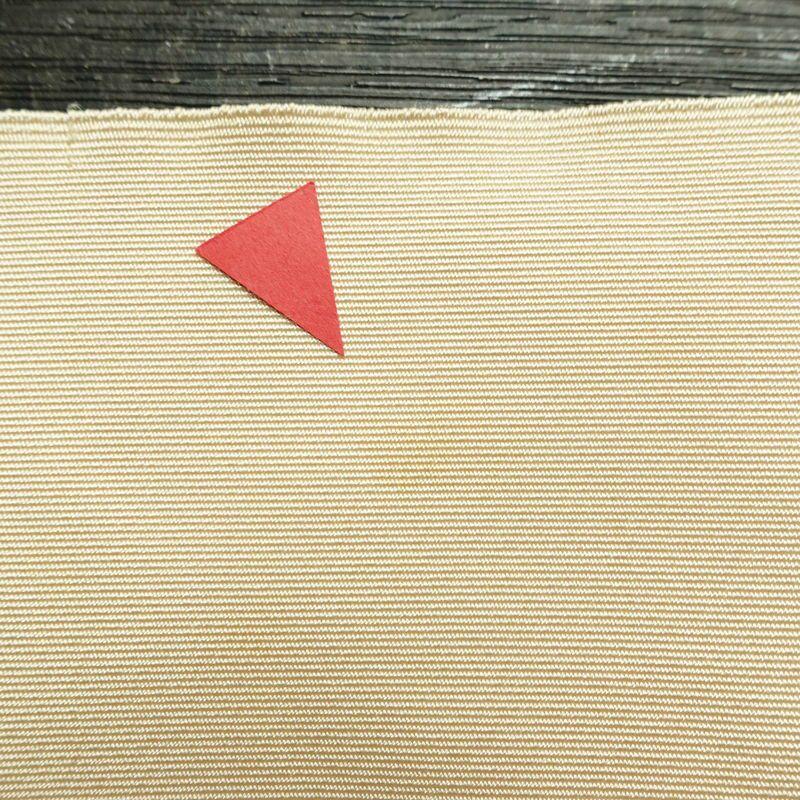 名古屋帯 太鼓柄 つづれ織 正絹 木の葉・植物柄 松葉仕立て なごや帯 リサイクル帯 帯 金糸 ベージュ_画像20