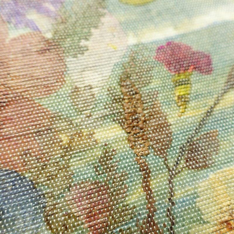 名古屋帯 押し花 太鼓柄 正絹 花柄 名古屋仕立て なごや帯 リサイクル帯 帯 モダン 洒落 白_画像5