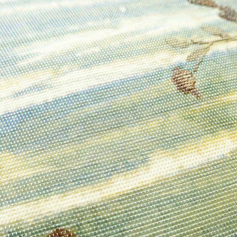 名古屋帯 押し花 太鼓柄 正絹 花柄 名古屋仕立て なごや帯 リサイクル帯 帯 モダン 洒落 白_画像8