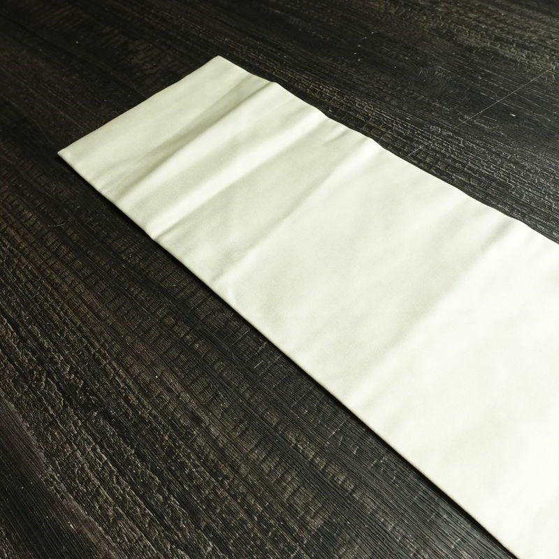 名古屋帯 押し花 太鼓柄 正絹 花柄 名古屋仕立て なごや帯 リサイクル帯 帯 モダン 洒落 白_画像17