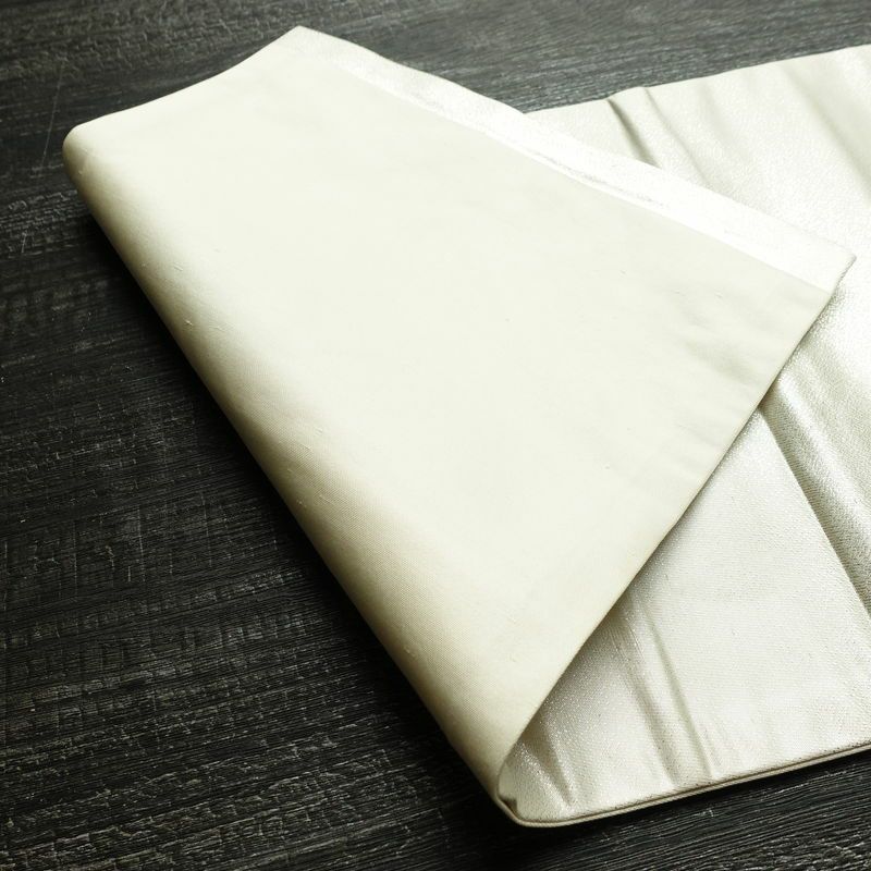 名古屋帯 太鼓柄 正絹 花柄 名古屋仕立て なごや帯 リサイクル帯 帯 箔 金彩 シンプル 金・銀_画像10