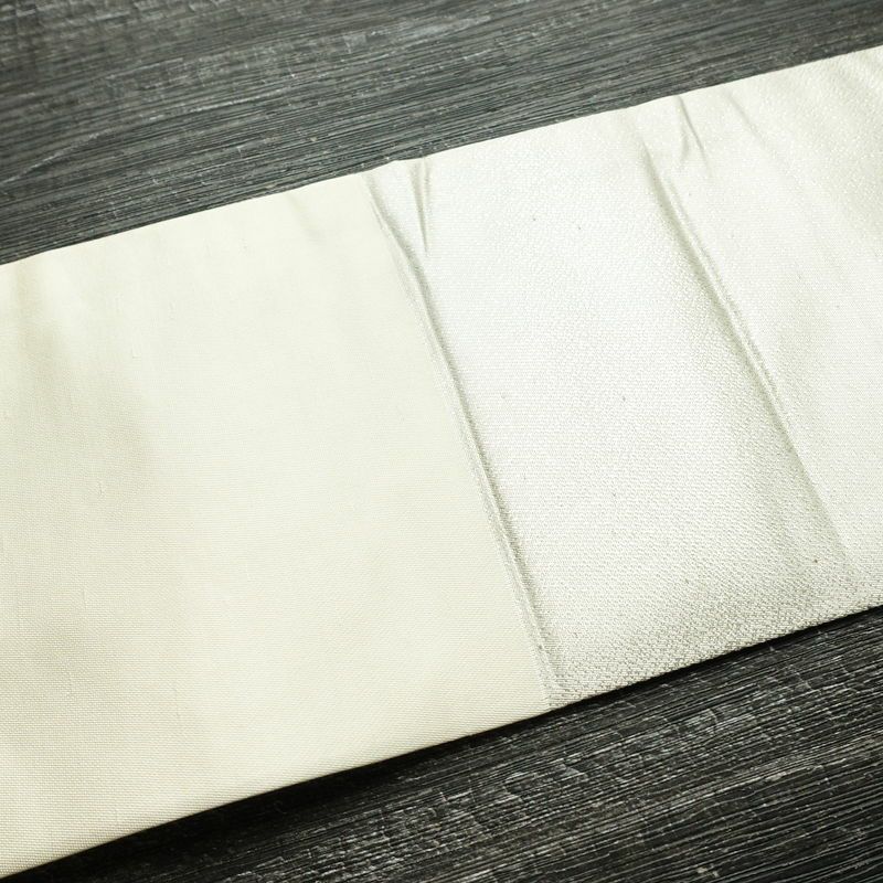 名古屋帯 太鼓柄 正絹 花柄 名古屋仕立て なごや帯 リサイクル帯 帯 箔 金彩 シンプル 金・銀_画像14