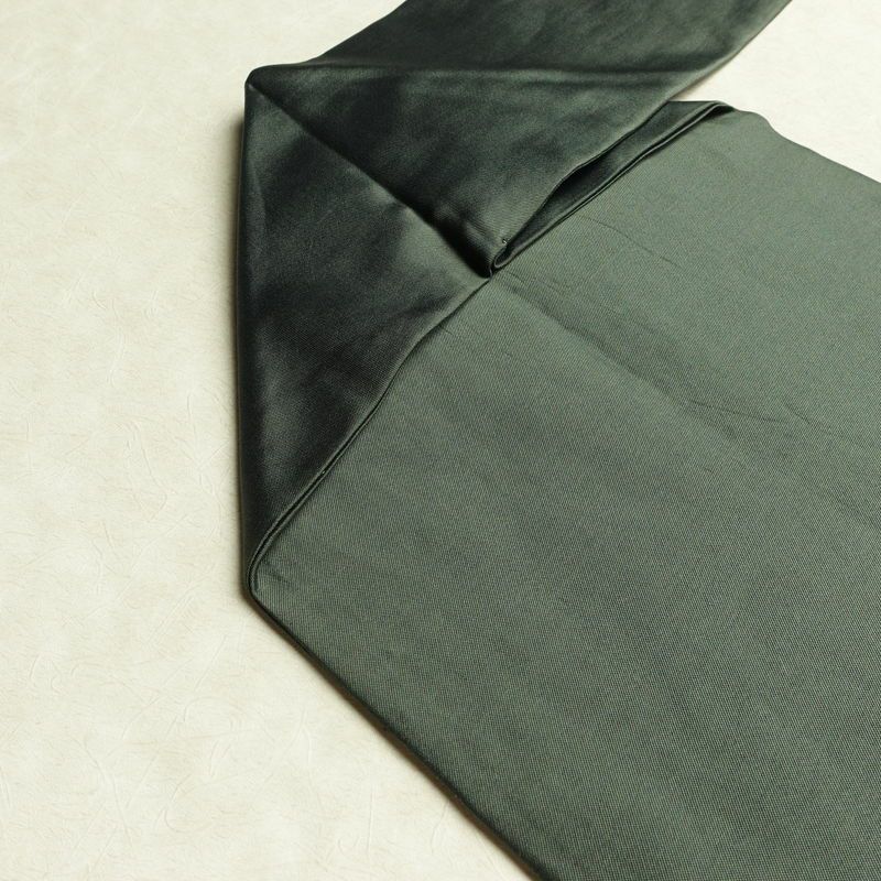 名古屋帯 太鼓柄 正絹 古典柄 名古屋仕立て なごや帯 リサイクル帯 帯 金糸 シンプル 緑・うぐいす色_画像19