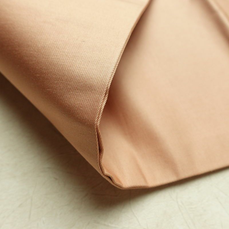 名古屋帯 太鼓柄 良品 正絹 幾何学柄・抽象柄 名古屋仕立て なごや帯 リサイクル帯 帯 ピンクベージュ ベージュ_画像10