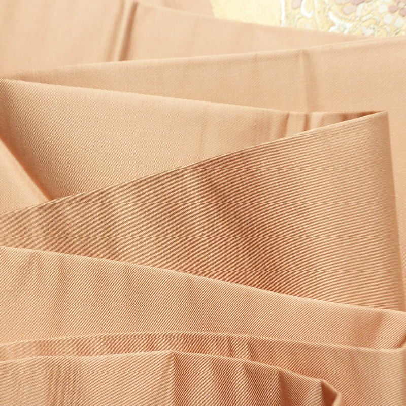 名古屋帯 太鼓柄 良品 正絹 幾何学柄・抽象柄 名古屋仕立て なごや帯 リサイクル帯 帯 ピンクベージュ ベージュ_画像17