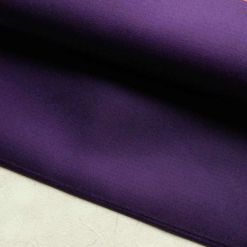 名古屋帯 太鼓柄 正絹 古典柄 松葉仕立て なごや帯 リサイクル帯 帯 引箔 扇子 紫・藤色_画像7