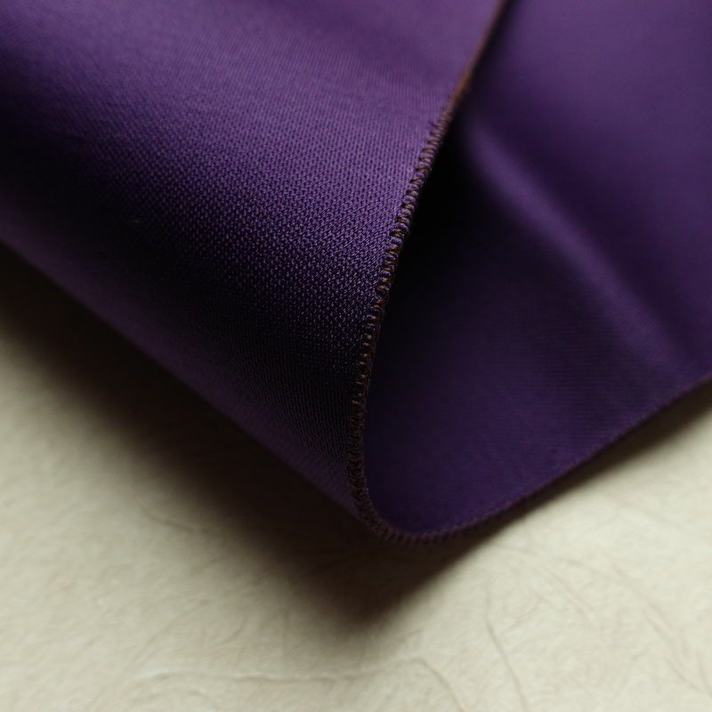 名古屋帯 太鼓柄 正絹 古典柄 松葉仕立て なごや帯 リサイクル帯 帯 引箔 扇子 紫・藤色_画像10