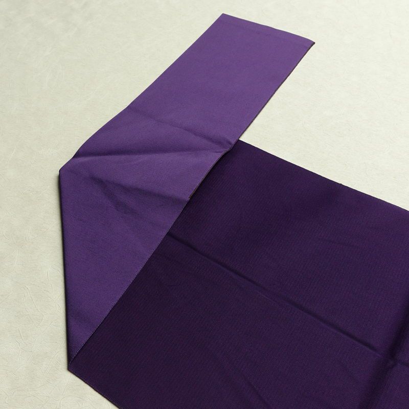 名古屋帯 太鼓柄 正絹 古典柄 松葉仕立て なごや帯 リサイクル帯 帯 引箔 扇子 紫・藤色_画像15