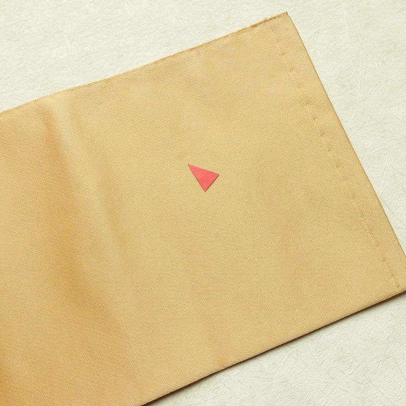 名古屋帯 太鼓柄 正絹 古典柄 名古屋仕立て シンプル 扇子 ベージュ_画像17