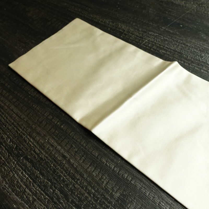 名古屋帯 太鼓柄 正絹 その他の柄 名古屋仕立て なごや帯 リサイクル帯 般若心経 帯 アイボリー 白_画像16