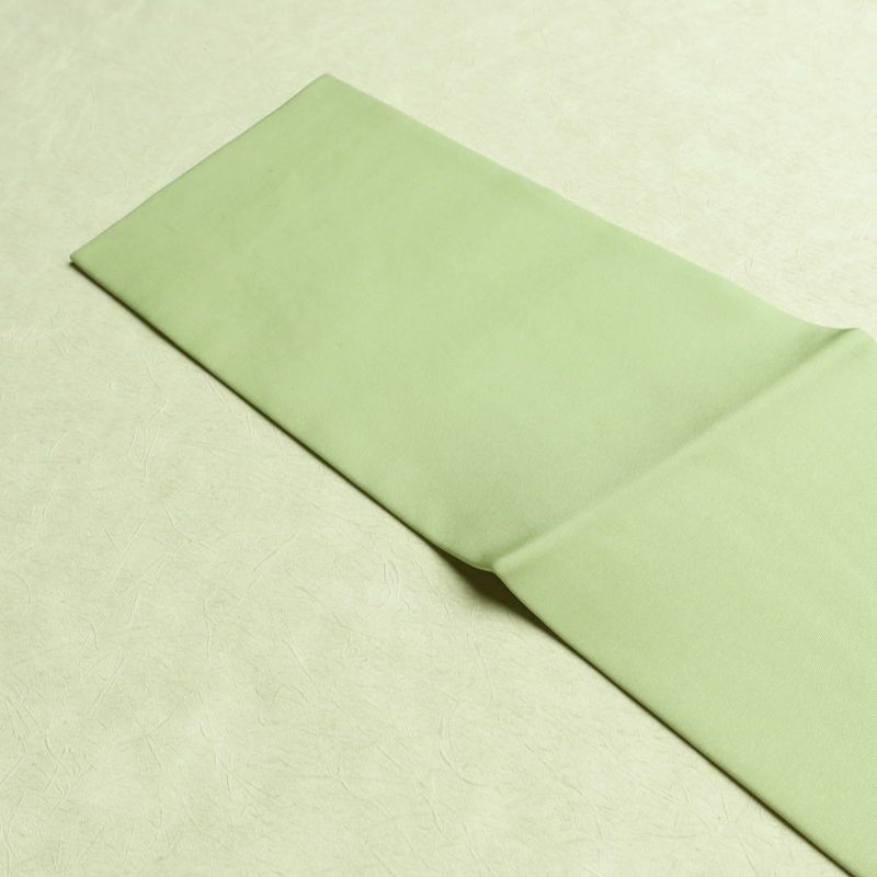 名古屋帯 太鼓柄 良品 金駒刺繍 正絹 花柄 名古屋仕立て なごや帯 リサイクル帯 帯 刺繍 金彩 上品 緑・うぐいす色_画像16