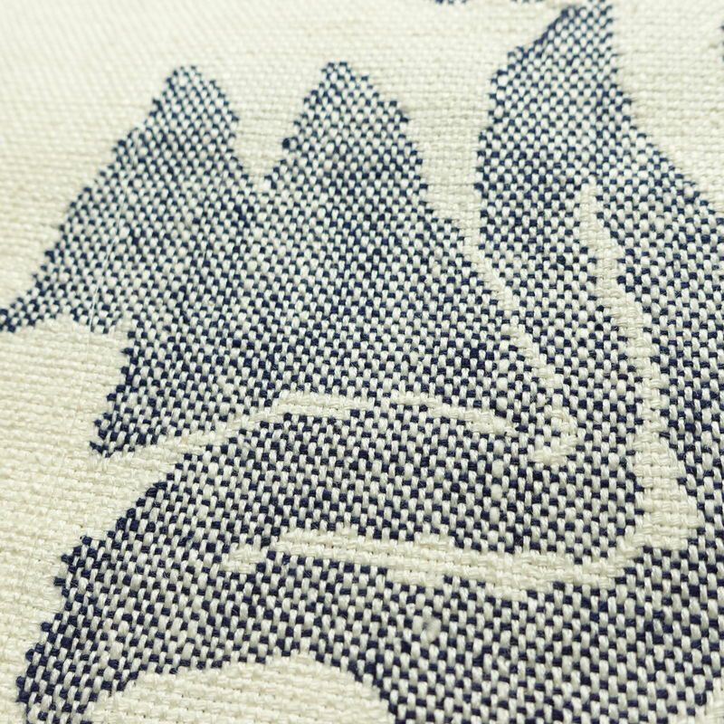 名古屋帯 六通柄 正絹 木の葉・植物柄 名古屋仕立て なごや帯 リサイクル帯 帯 モダン 紬地 白_画像4