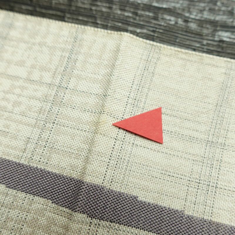 名古屋帯 六通柄 正絹 古典柄 松葉仕立て なごや帯 リサイクル帯 帯 グレー_画像14