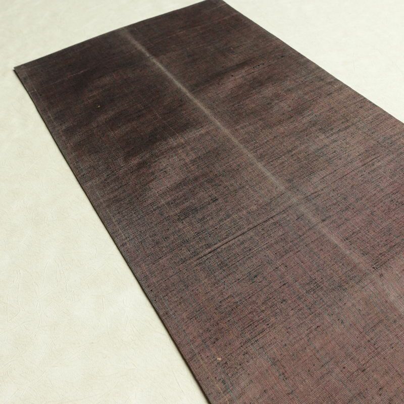 名古屋帯 太鼓柄 正絹 古典柄 通し仕立て なごや帯 リサイクル帯 帯 小豆・エンジ_画像19