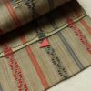 名古屋帯 六通柄 正絹 縞柄・線柄 名古屋仕立て なごや帯 リサイクル帯 帯 ベージュ_画像8